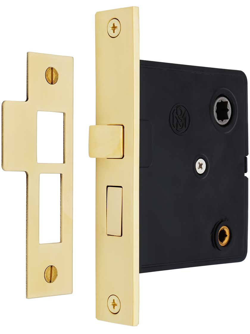 Reproduction Privacy Mortise Lock with Thumbturn 2 1/2" Backset House of Antique Hardware